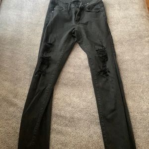 Black ripped skinny kancan jeans
